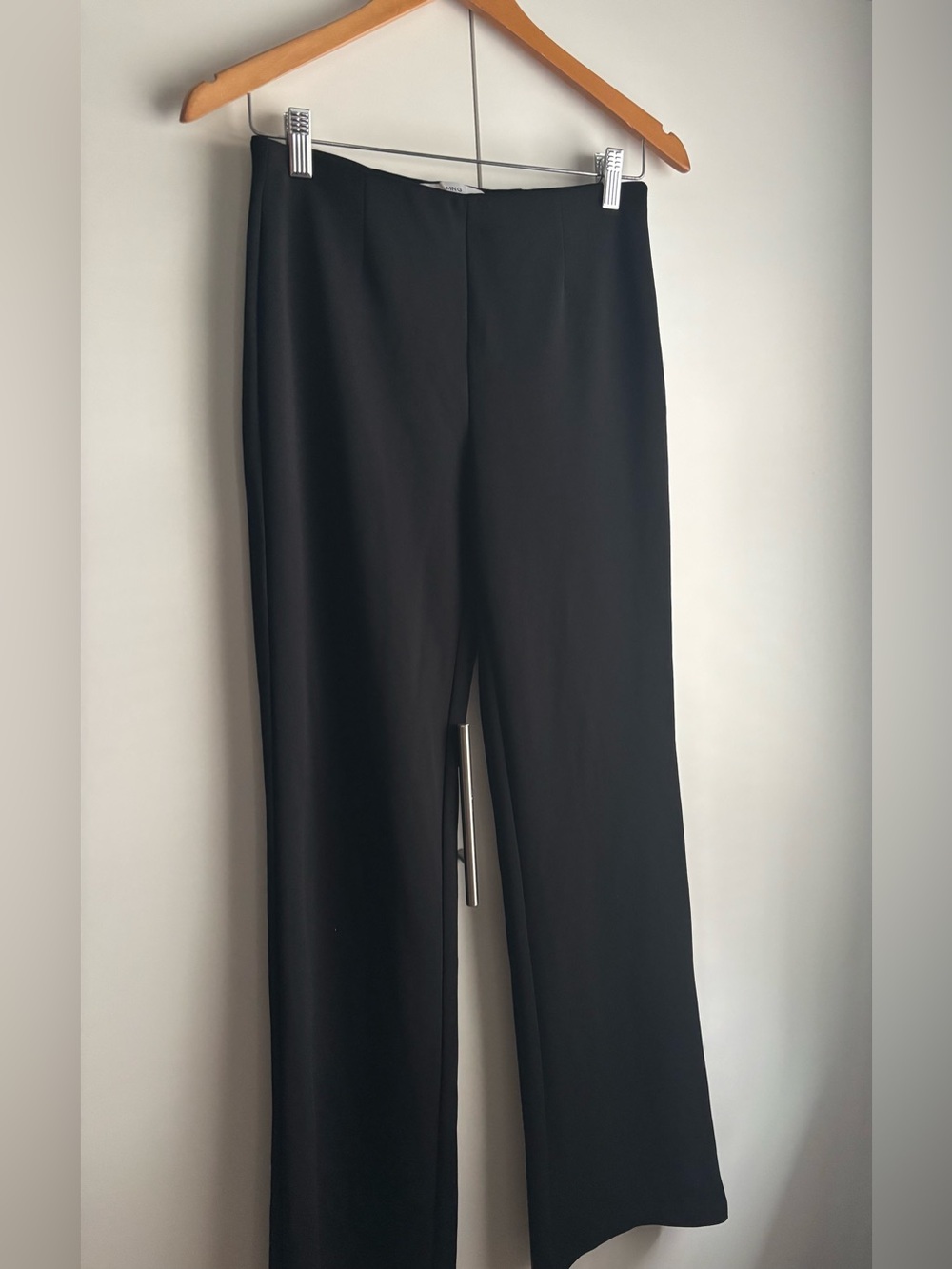Mango Classic Black Straight-Leg Trousers